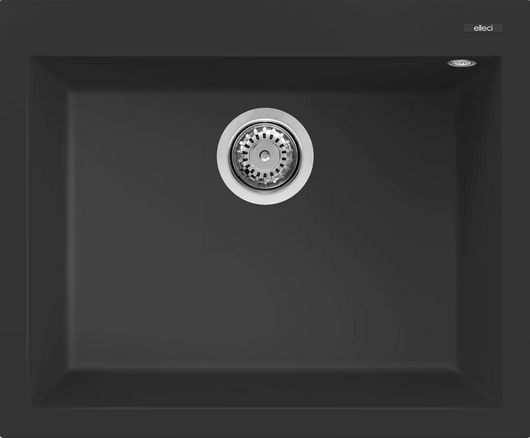 Lavello QUADRA 110 61x50 1 vasca NERO 40