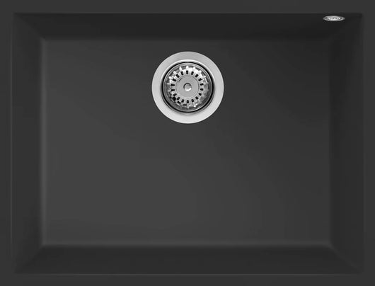 Lavello QUADRA 110 58X44 1 vasca NERO 40 SOTTOTOP