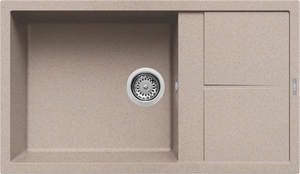 Lavello UNICO 410 86X50 1 vasca + gocciolatoio AVENA 51