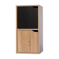 Libreria 2 Ante Miracle Naturale + Nero