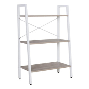 Libreria 3 Scaffali Lilas Legno Naturale/bianco 64x34x97