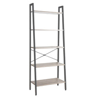 Libreria 5 Scaffali Lilas Legno Naturale/antracite 64x34x164