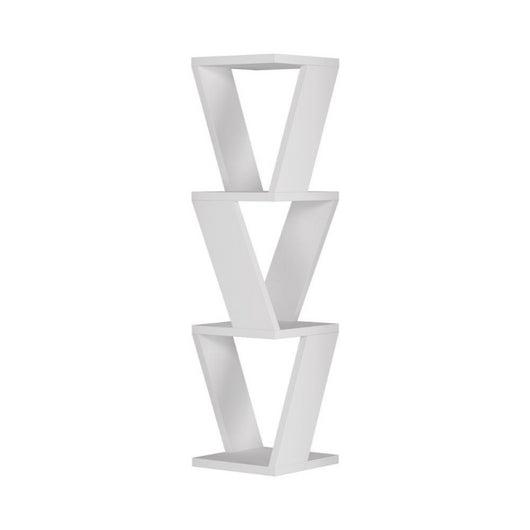 Libreria angolare pensile Zena bianco