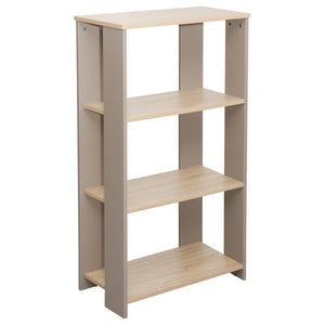Libreria Baez 60x30x107 5 Cm Naturale E Tortora
