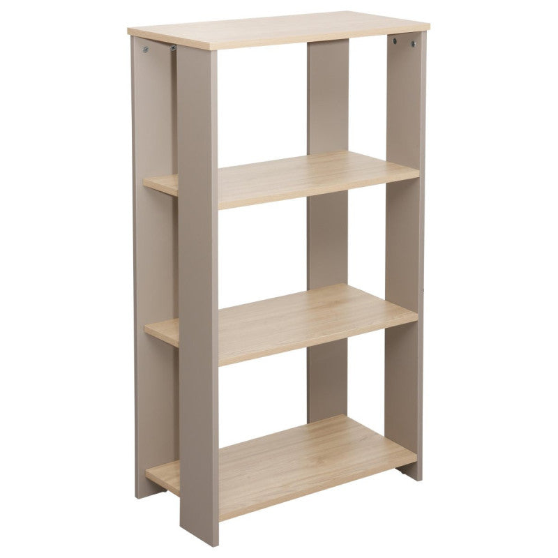 Libreria Baez 60x30x107 5 Cm Naturale E Tortora