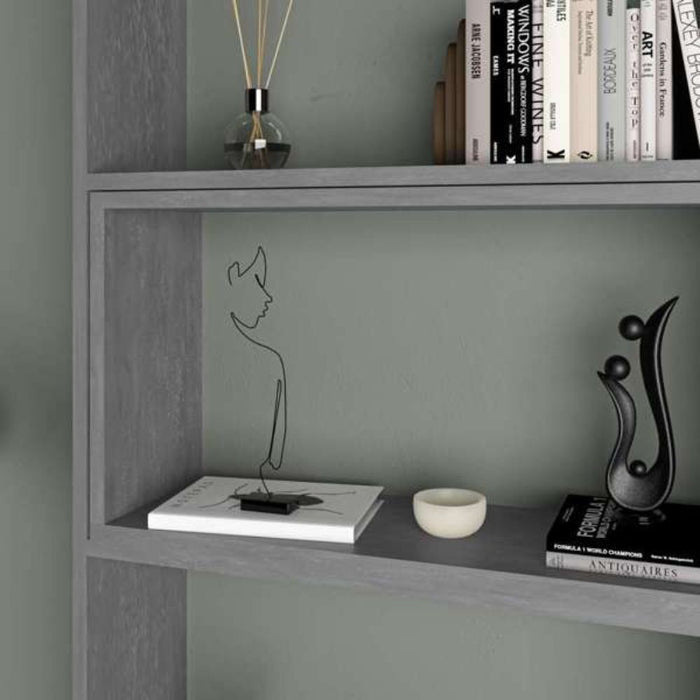 Libreria estensibile angolare Wish 72x22x200h colore grigio retro