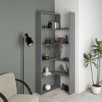 Libreria estensibile angolare Wish 72x22x200h colore grigio retro