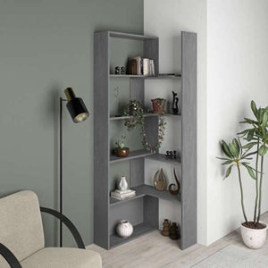 Libreria estensibile angolare Wish 72x22x200h colore grigio retro