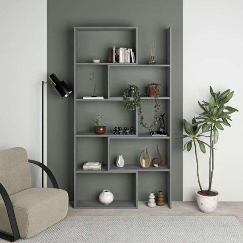 Libreria estensibile angolare Wish 72x22x200h colore grigio retro