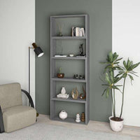 Libreria estensibile angolare Wish 72x22x200h colore grigio retro