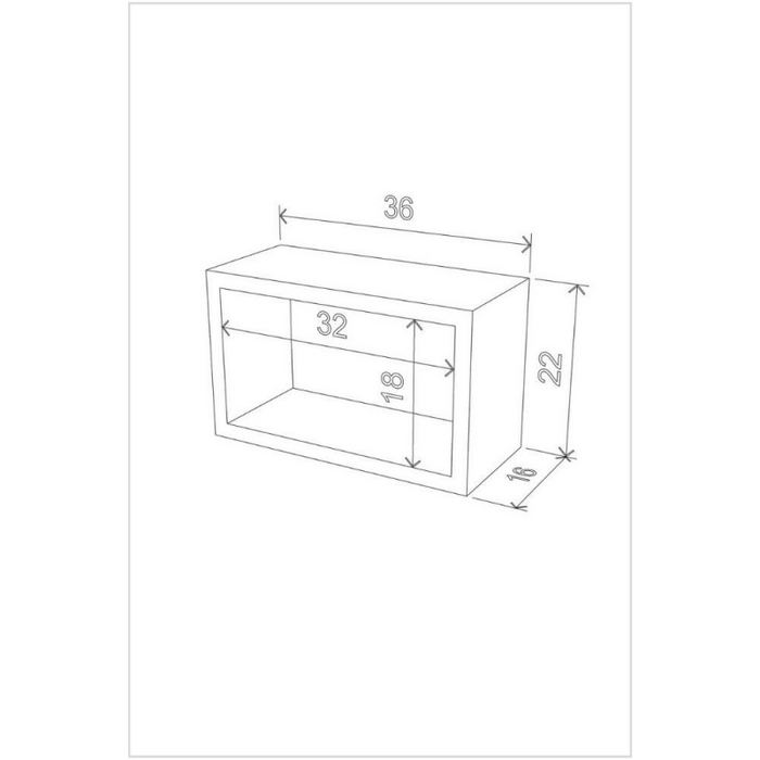 Libreria MENSOLE pensile Monroe composta da 3 quadri RF141104