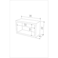 Libreria pensile composta da 3 quadri Monroe RF141104