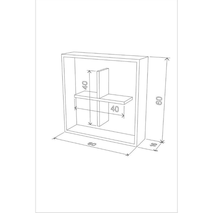 Libreria pensile Kiss 60x60x16 RF140101