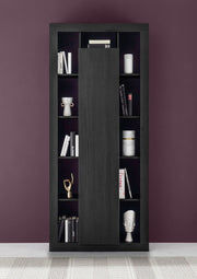 Libreria dispensa Nero frassinato, ZLCLIBRIM02