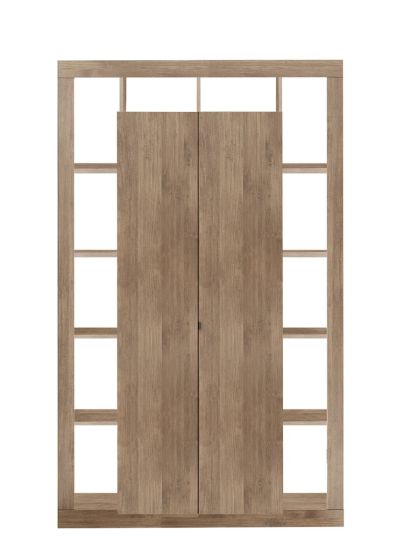 Colonna libreria, dispensa a 2 ante Mercure, ZLCLIBRIM05