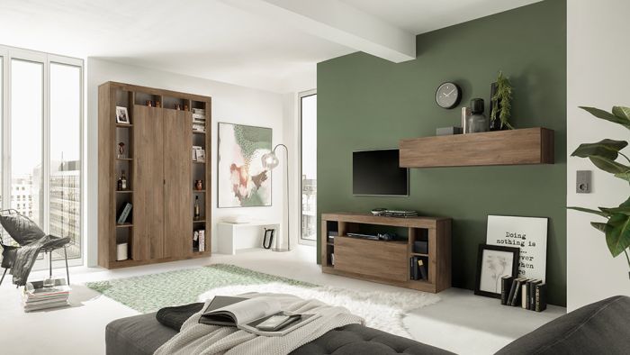 Colonna libreria, dispensa a 2 ante Mercure, ZLCLIBRIM05