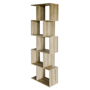 Libreria Ripiani Sfalsati 58x28x180 Marrone