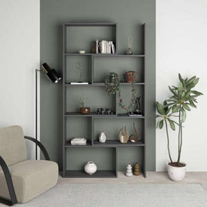 Libreria Wish estensibile angolare antracite 200h