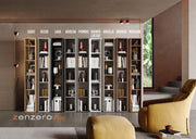 Colonna Libreria a terra, finitura Ardesia, ZLCINFNPENEW114