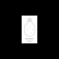 Lido - Bottiglia in ceramica a Pois Verdi Zafferano