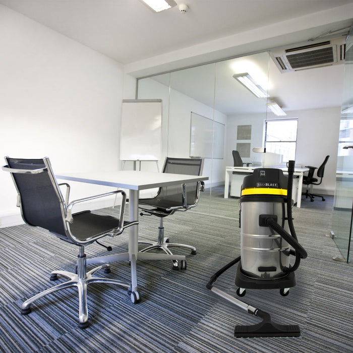 Aspirapolvere Industriale 60 Litri A Secco e A Umido con 3 Accessori per Pulizia