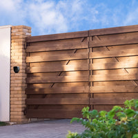 Tastiera wireless per l'apertura del cancello a battente Control Pad digitale con cicalino retroilluminato Blocco di sicurezza Distanza di controllo di 50 metri Kit di montaggio a parete GRATUITO Indicatori LED 120 mm H x 91 mm L x 78 mm P