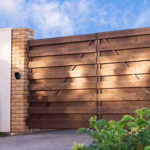 Tastiera wireless per l'apertura del cancello a battente Control Pad digitale con cicalino retroilluminato Blocco di sicurezza Distanza di controllo di 50 metri Kit di montaggio a parete GRATUITO Indicatori LED 120 mm H x 91 mm L x 78 mm P