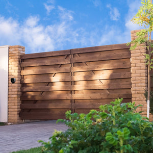 Tastiera wireless per l'apertura del cancello a battente Control Pad digitale con cicalino retroilluminato Blocco di sicurezza Distanza di controllo di 50 metri Kit di montaggio a parete GRATUITO Indicatori LED 120 mm H x 91 mm L x 78 mm P