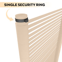 Linea - Pannello Frangivista Separè da Esterno 90,5x193 cm in Metallo e Resina Nero