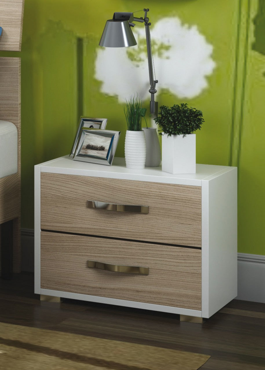 LINEA MODERN COMODINO 2C OL/BI 52X36XH43CM