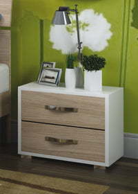 LINEA MODERN COMODINO 2C OL/BI 52X36XH43CM