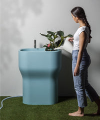 Lineabeta - Lavabo da interno/esterno Fòra azzurro