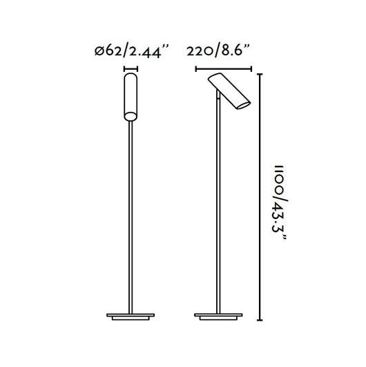 LINK, Piantana per Interni, Faro Barcelona