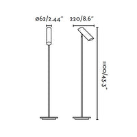 LINK, Piantana per Interni, Faro Barcelona