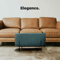 LIPSIA VELVET - Pouf ovale in velluto a coste