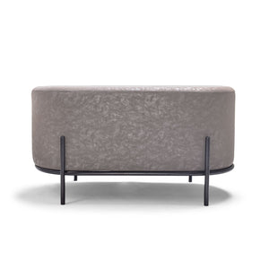 LIPSIA LETHERETTE - Pouf ovale in letherette