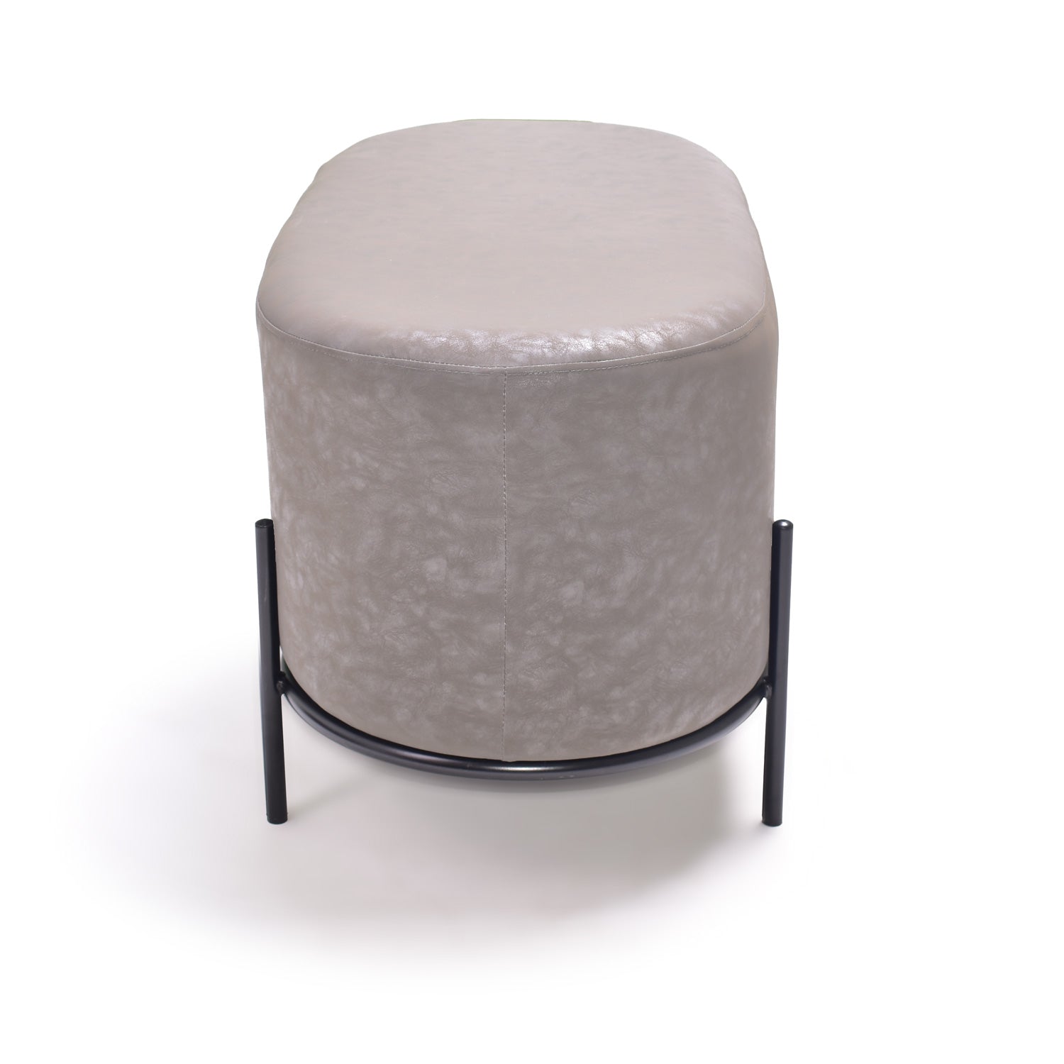 LIPSIA LETHERETTE - Pouf ovale in letherette