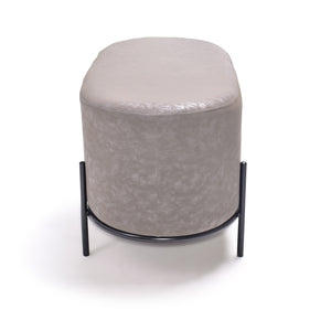 LIPSIA LETHERETTE - Pouf ovale in letherette