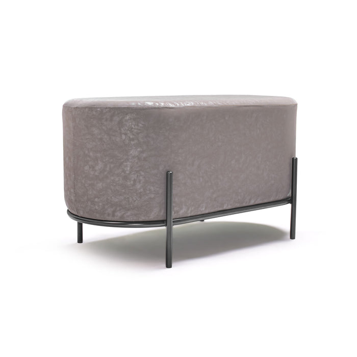 LIPSIA LETHERETTE - Pouf ovale in letherette