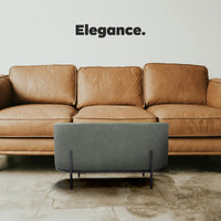 LIPSIA VELVET - Pouf ovale in velluto a coste