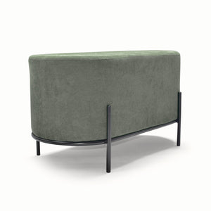 LIPSIA VELVET - Pouf ovale in velluto a coste