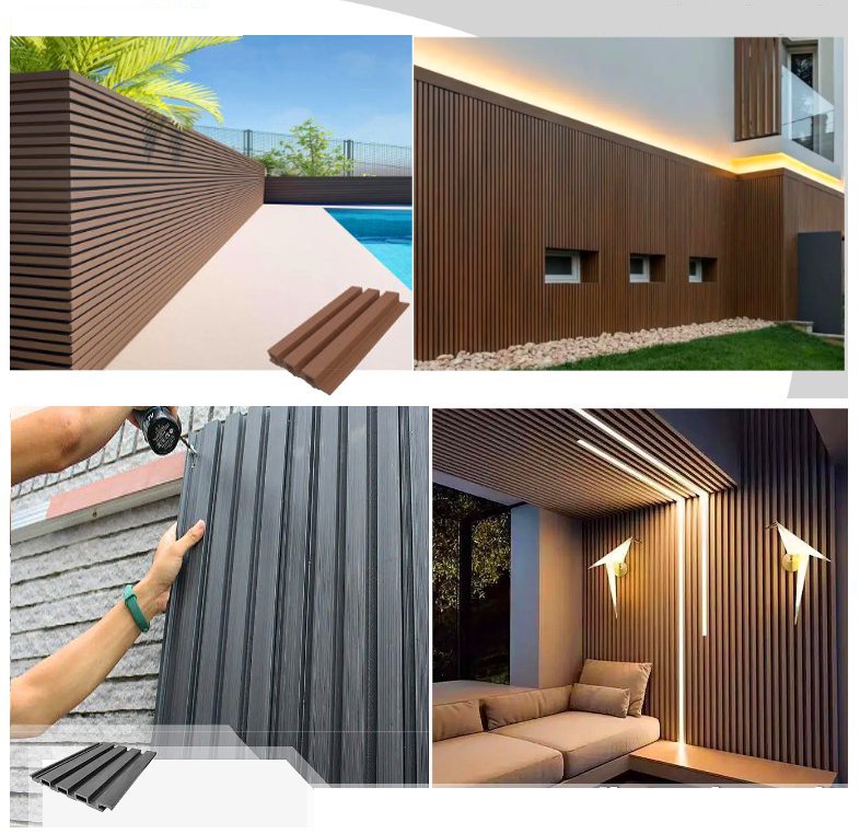 Listoni WPC Elegant 5m² per rivestimenti colore Bianco listone co-estruso 219x2200mm spessore 26mm