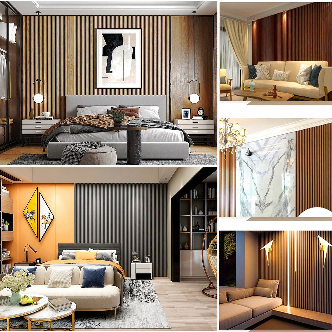 Listoni WPC Elegant 20m² per rivestimenti colore Rovere listone co-estruso 219x2200mm spessore 26mm