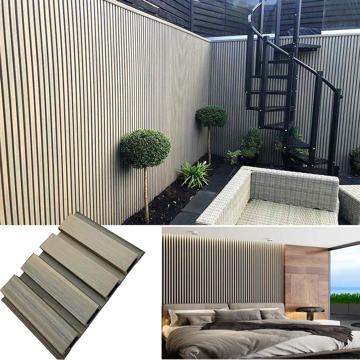 Listoni WPC Elegant 30m² per rivestimenti colore Beige listone co-estruso 219x2200mm spessore 26mm