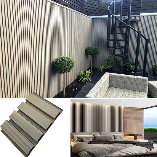 Listoni WPC Elegant 20m² per rivestimenti colore Beige listone co-estruso 219x2200mm spessore 26mm