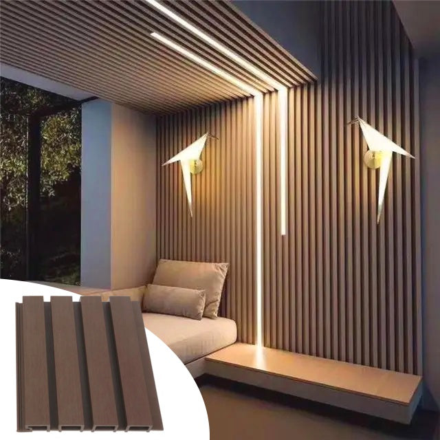 Listoni WPC Elegant 10m² per rivestimenti colore Rovere listone co-estruso 219x2200mm spessore 26mm