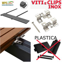 Listone WPC 3D 40m² per pavimentazione decking colore Cream effetto legno listone 146x2200mm spessore 25mm