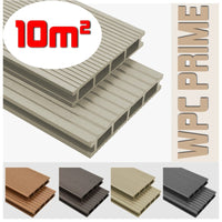 Listoni WPC 10m² per pavimentazione decking colore Cream listone 140x2200mm spessore 25mm