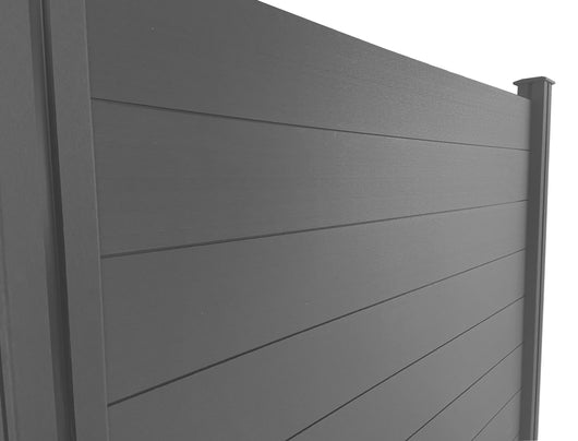 Listoni WPC L196xH183cm per recinzione colore Grigio listone 205x1805mm spessore 20mm