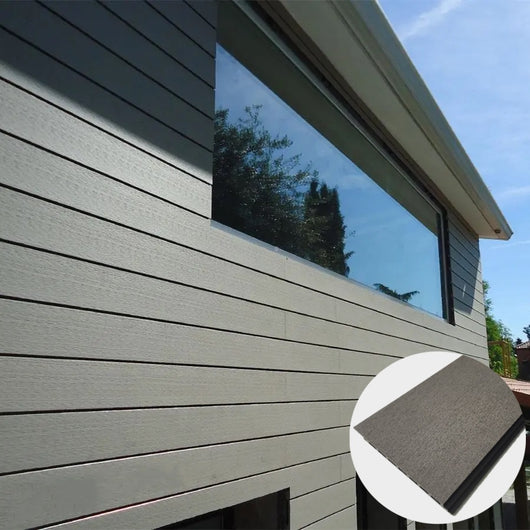 Listoni WPC Plane 25m² per rivestimenti colore Grigio listone 150x2200mm spessore 11mm